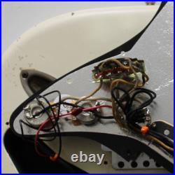 Stratocaster Style Relic Body. White. Black pickguard. Loaded #3314