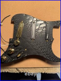 Stratocaster Upgraded Hand wired SSS Loaded Pickguard WithGold Knobs