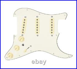 Texas Vintage Strat Guitar 7 Way Loaded Pickguard withToggle Aged White 920D