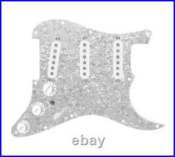 Texas Vintage Strat Guitar 7 Way Loaded Pickguard withToggle Pearl White/Wht 920D
