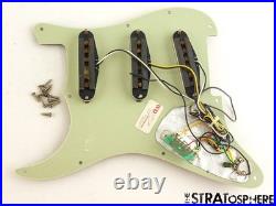 USED 2008 Fender American Strat Tex Mex LOADED PICKGUARD Guitar Parts Tortoise