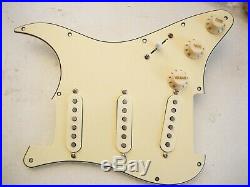 Used Lollar Dirty Blonde Pickup Loaded Strat Pickguard Aged Cream Color