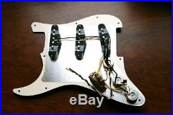 Used Lollar Dirty Blonde Pickup Loaded Strat Pickguard Aged Cream Color