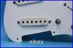Vintage EMG Pickups Loaded Pickguard Single Coil DDA IF Prewired SSS Strat White
