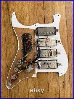 Vintage Loaded Strat Pickguard Seymour Duncan Mini Humbucker Untested