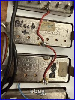 Vintage Loaded Strat Pickguard Seymour Duncan Mini Humbucker Untested