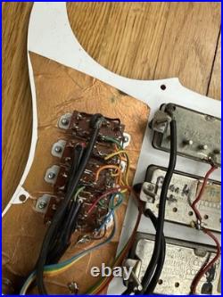 Vintage Loaded Strat Pickguard Seymour Duncan Mini Humbucker Untested