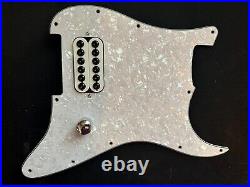 White Pearl Pickguard 11 Hole Single Invader Humbucker Fits Tom Delonge Strat